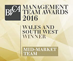 BVCA Management Team Awards 2016: Wales and South West Winner Mid-Market Team